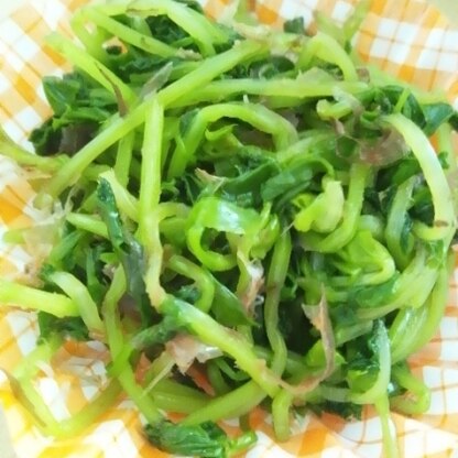 豆苗はサラダで食べることが多いですが、お浸しもとっても美味しいですね☆
ご馳走様でした(*^▽^)/★*☆♪